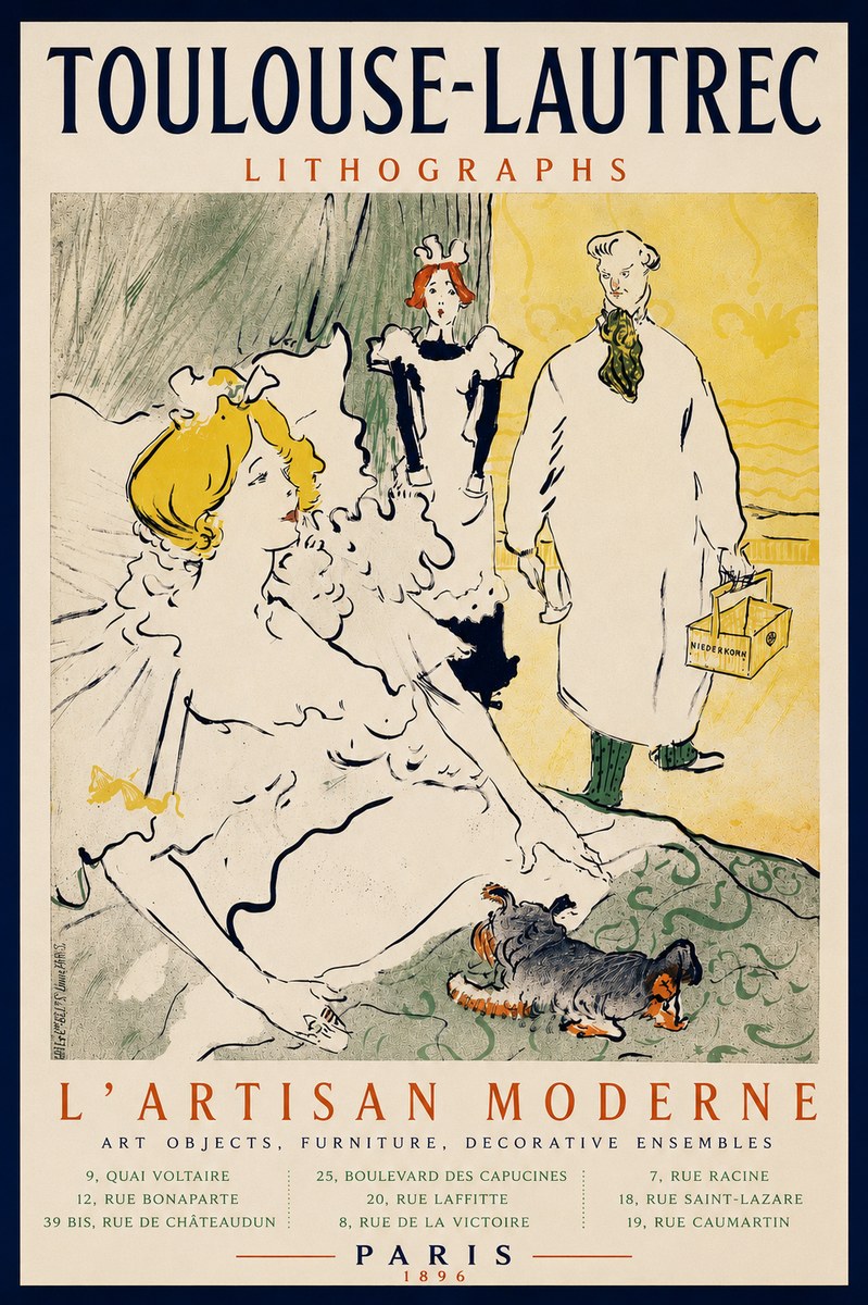 Toulouse-Lautrec L'artisan Moderne No3 - Póster