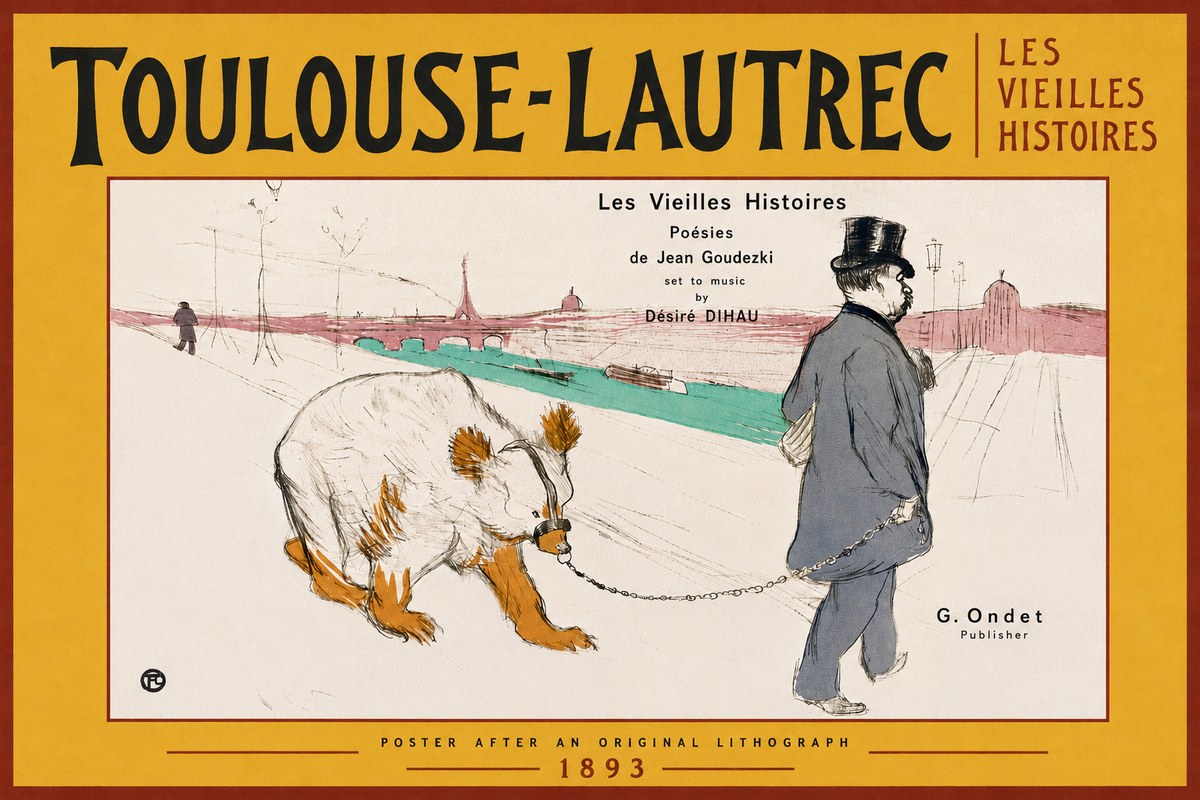 Toulouse-Lautrec Les Vieilles Histoires I No6 - Póster