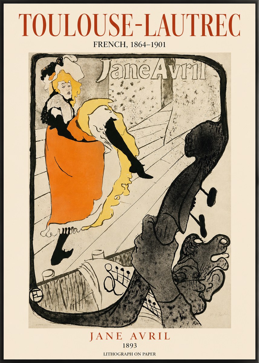 Toulouse-Lautrec Jane Avril II No1 - Póster