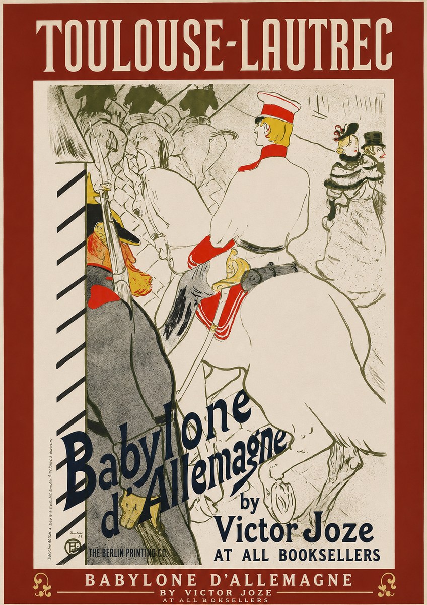 Toulouse-Lautrec Babylone D'allemagne No2 - Póster