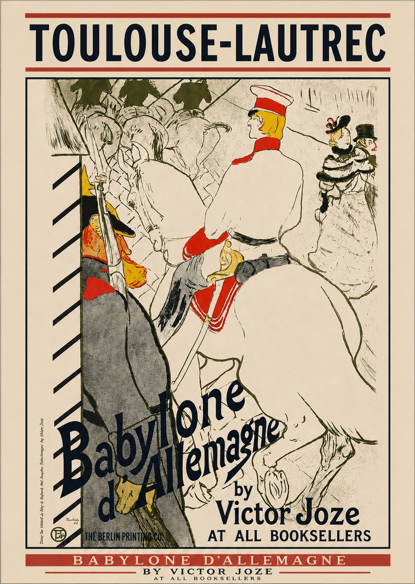 Toulouse-Lautrec Babylone D'allemagne No4 - Póster