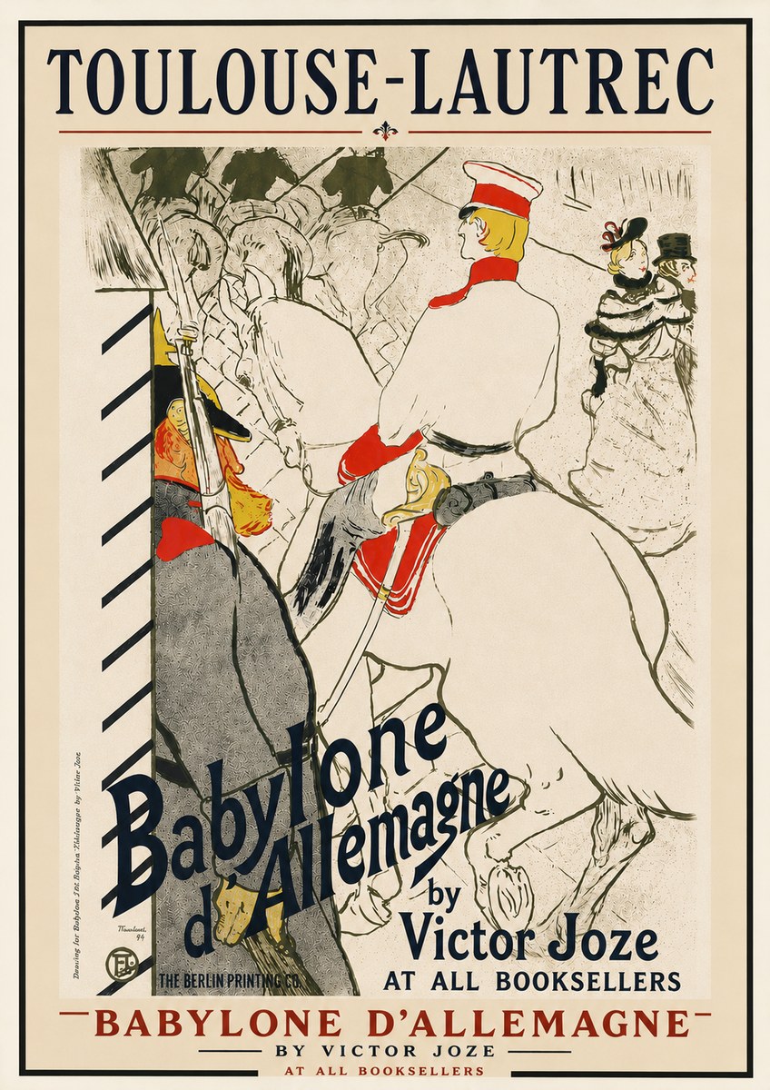 Toulouse-Lautrec Babylone D'allemagne No6 - Póster