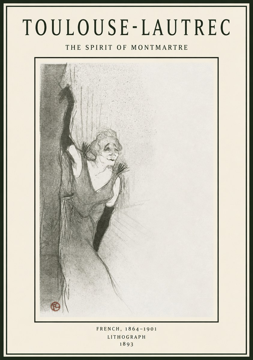 Toulouse-Lautrec The Spirit of Montmartre No1 - Póster