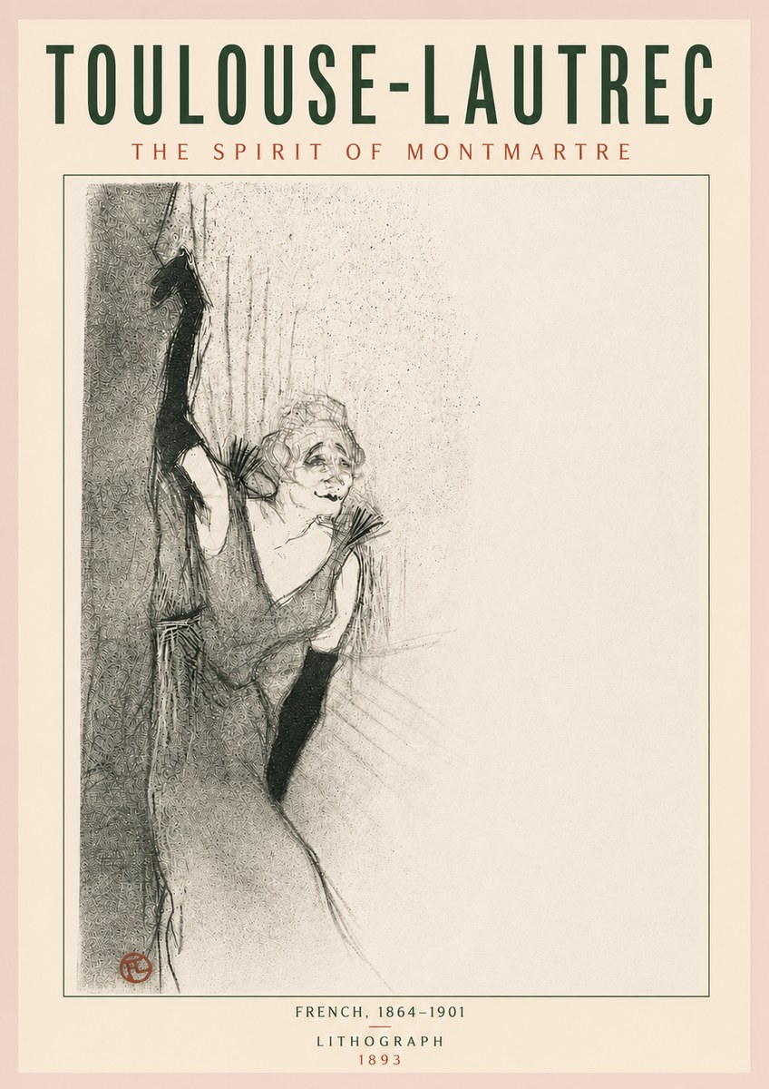 Toulouse-Lautrec The Spirit of Montmartre No5 - Póster