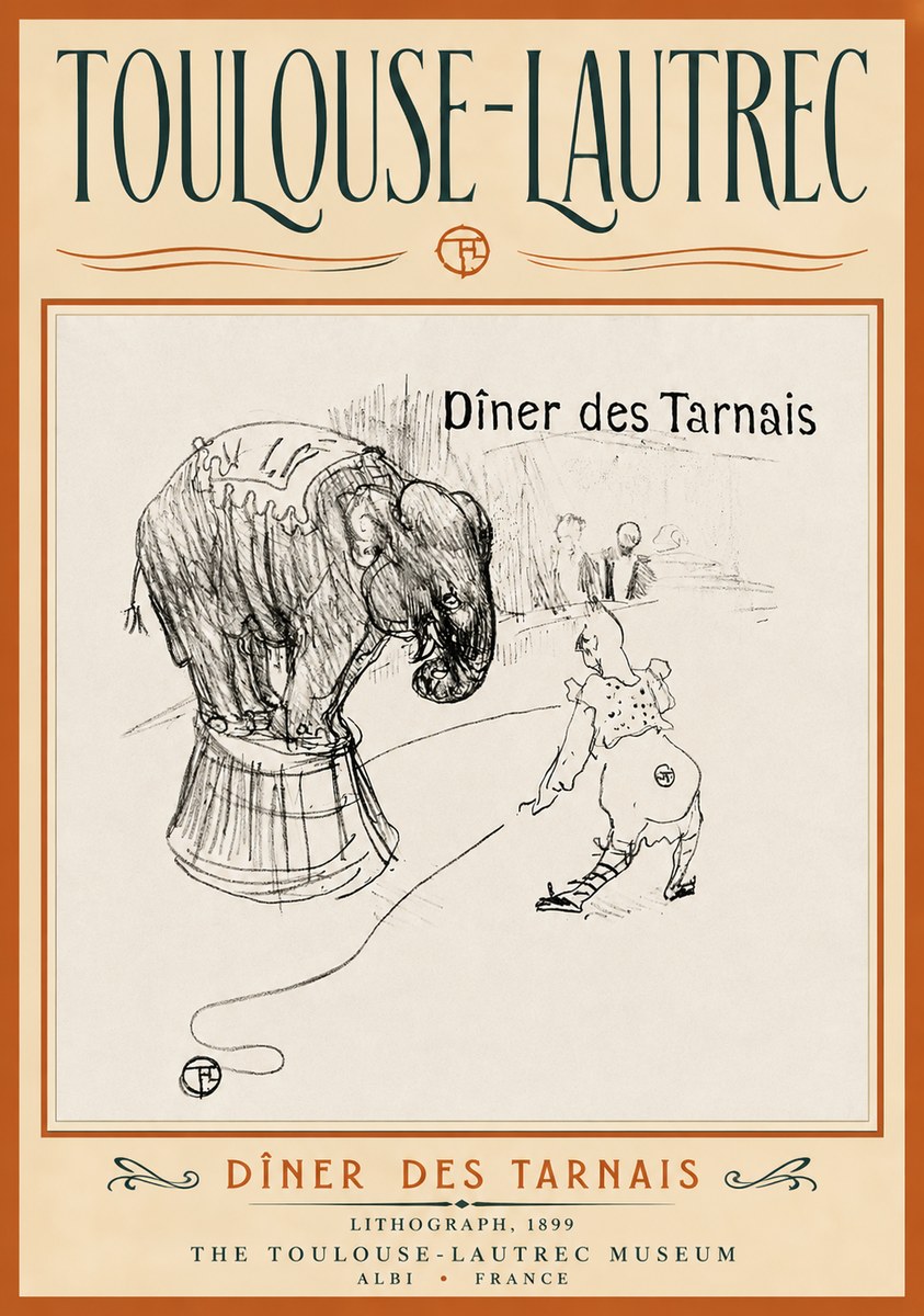 Toulouse-Lautrec Dîner Des Tarnais No4 - Póster