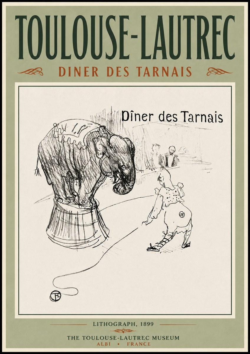 Toulouse-Lautrec Dîner Des Tarnais No5 - Póster