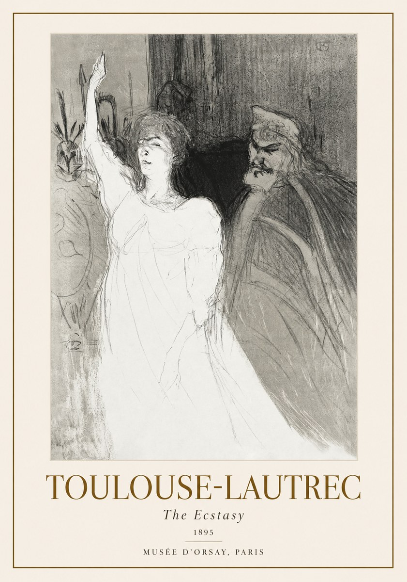 Toulouse-Lautrec The Ecstasy No1 - Póster