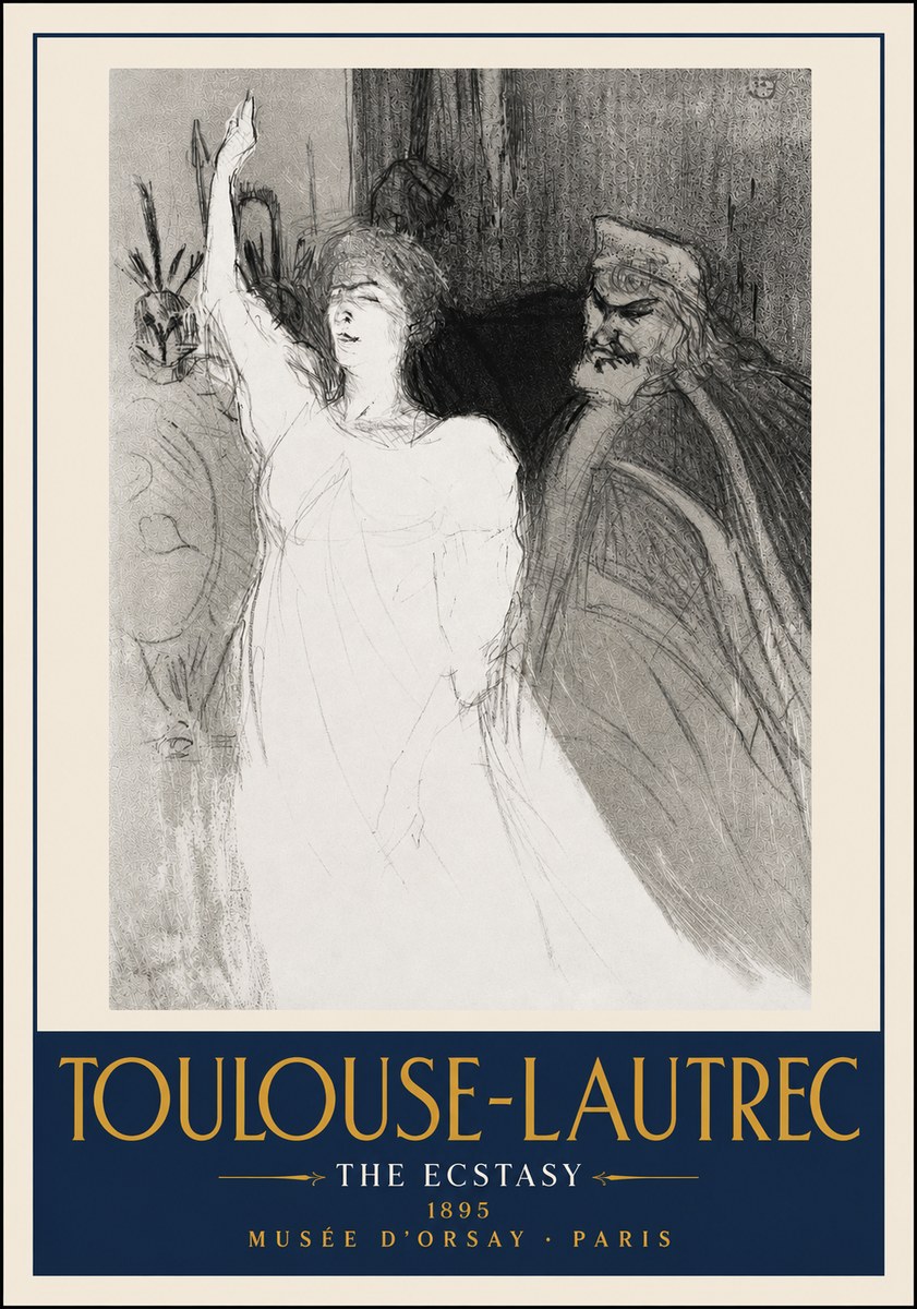 Toulouse-Lautrec The Ecstasy No4 - Póster