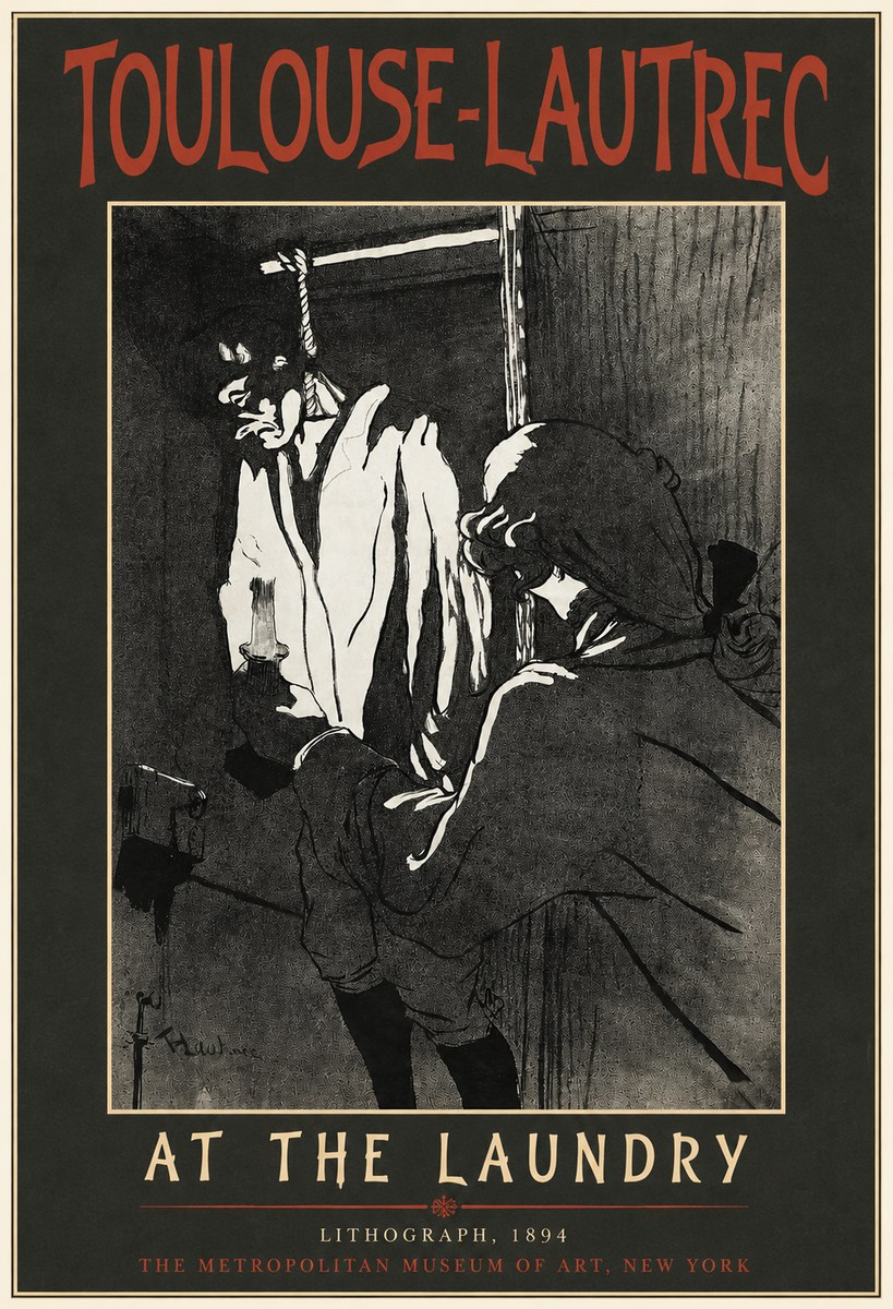 Toulouse-Lautrec At the Laundry No4 - Póster