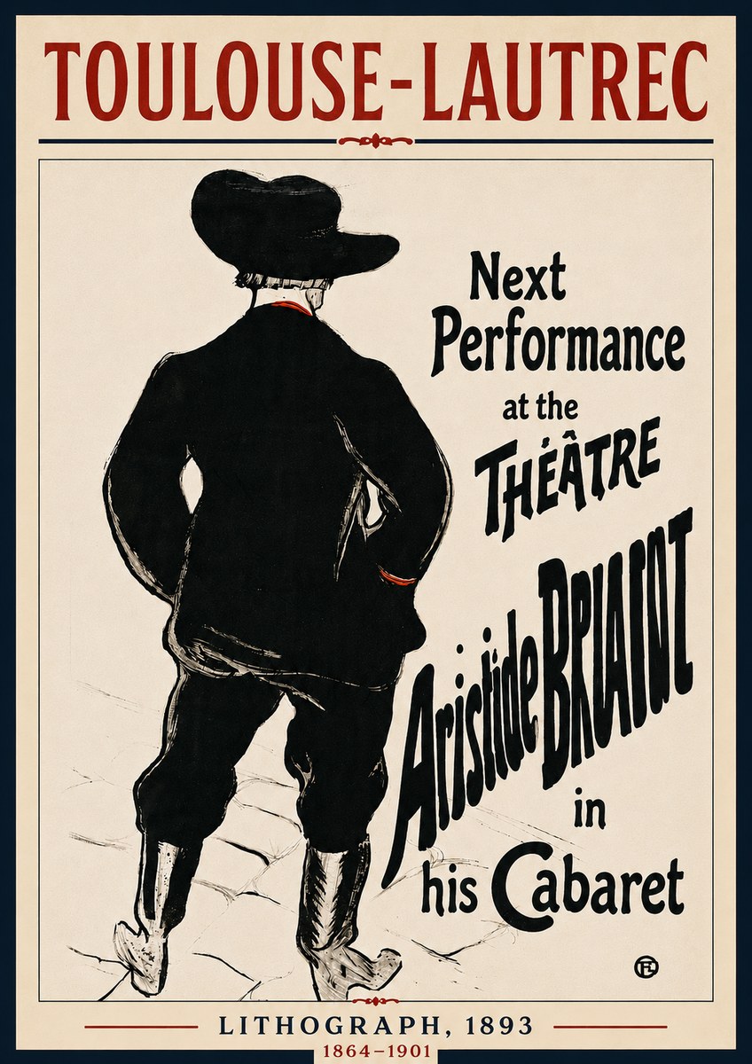 Toulouse-Lautrec Next Performance at the Théâtre Aristide Bruant in His Cabaret No5 - Póster