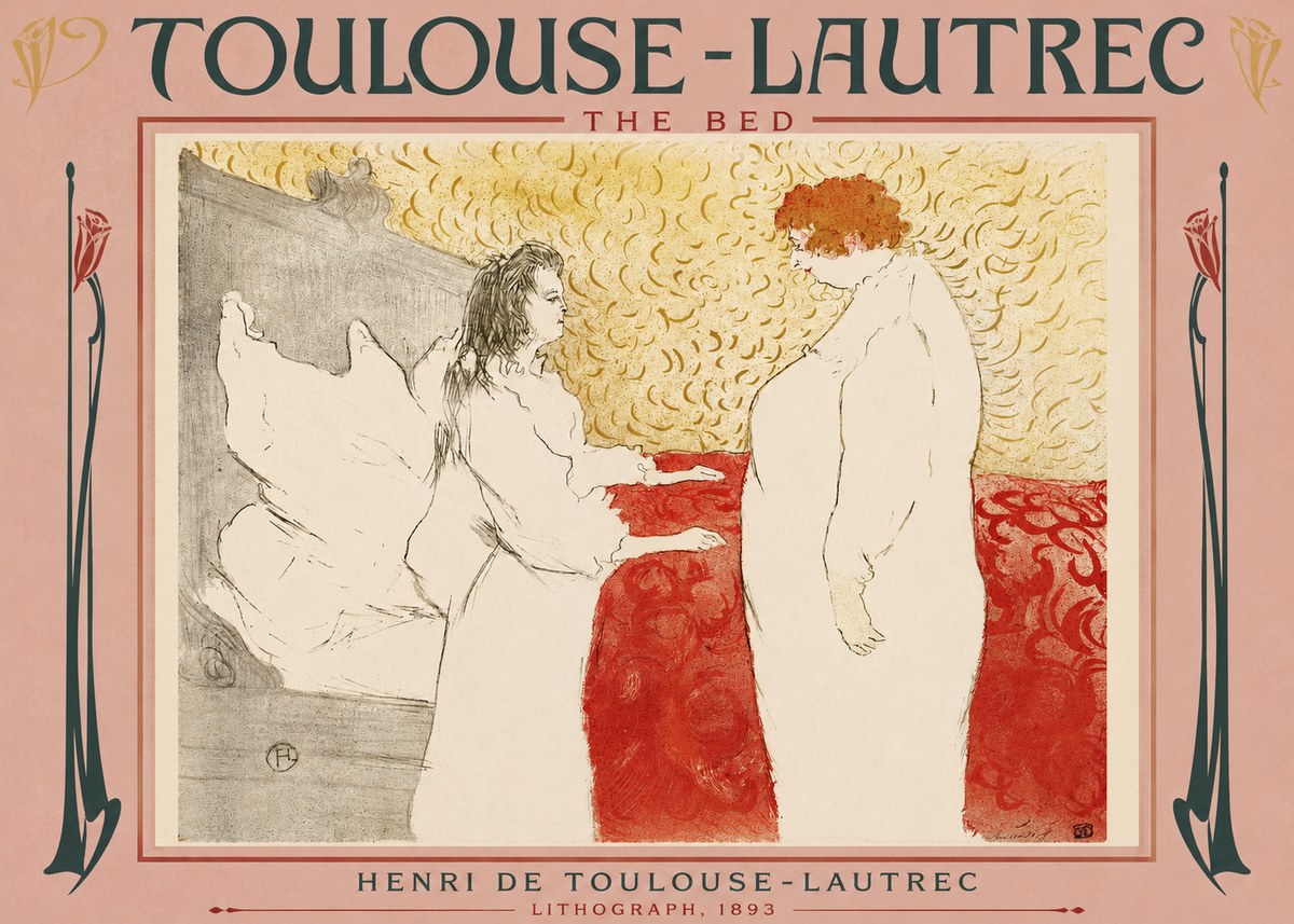 Toulouse-Lautrec The Bed No3 - Póster