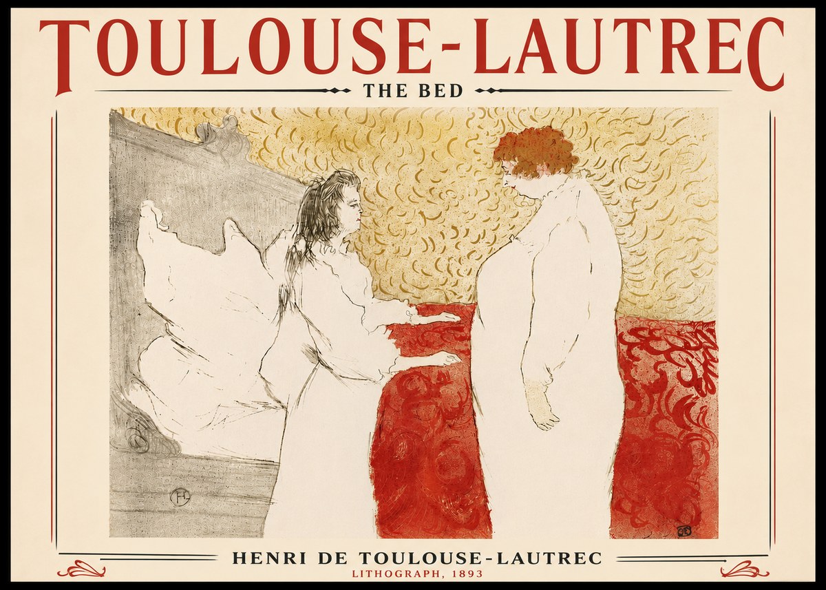 Toulouse-Lautrec The Bed No6 - Póster