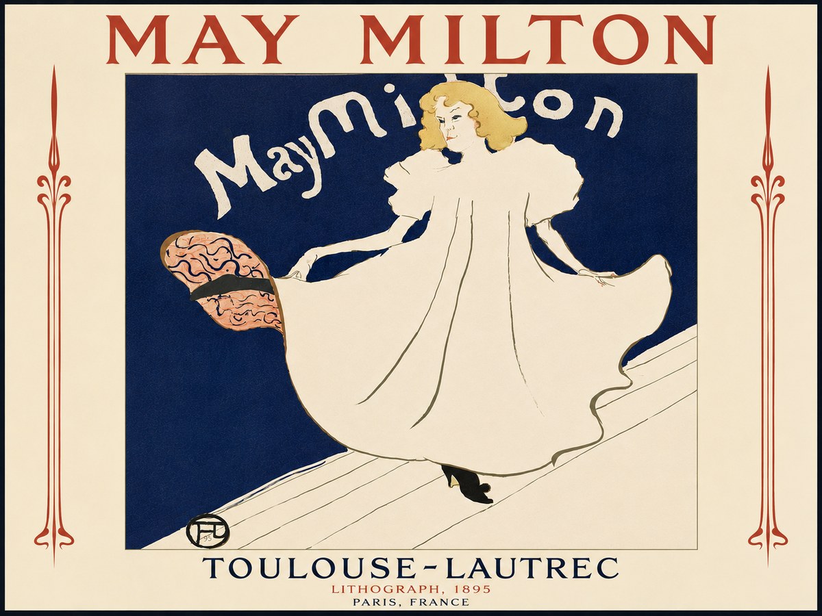 Toulouse-Lautrec May Milton No5 - Póster