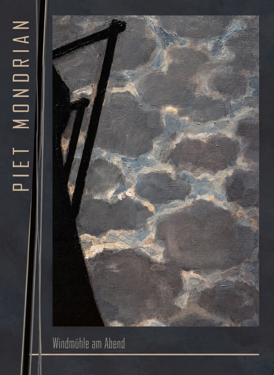 Piet Mondrian Windmühle Am Abend I No3 - Póster