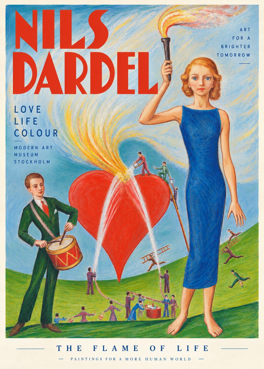 Nils Dardel The Flame of Life No3 - Póster