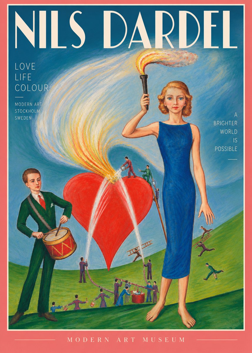 Nils Dardel The Flame of Life No4 - Póster