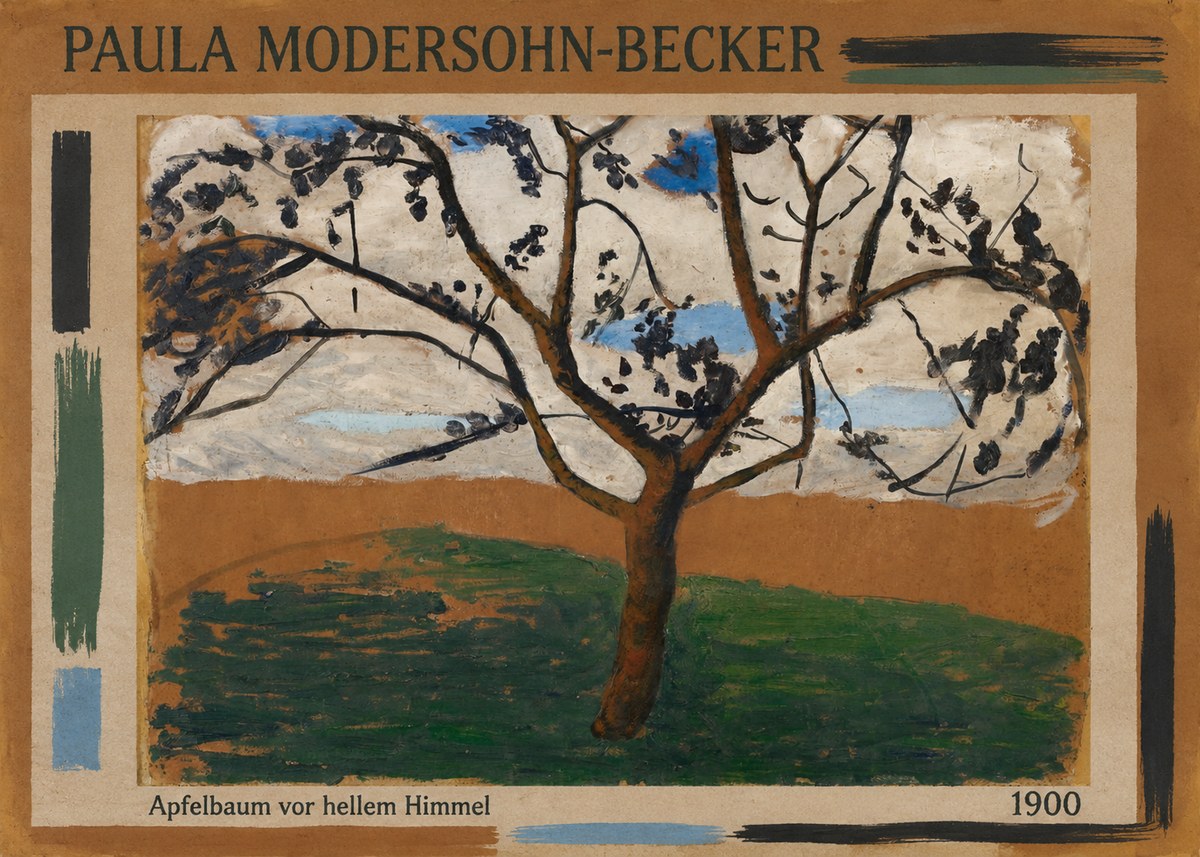 Paula Modersohn-Becker Apfelbaum Vor Hellem Himmel No2 - Póster
