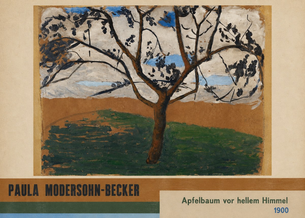 Paula Modersohn-Becker Apfelbaum Vor Hellem Himmel No4 - Póster