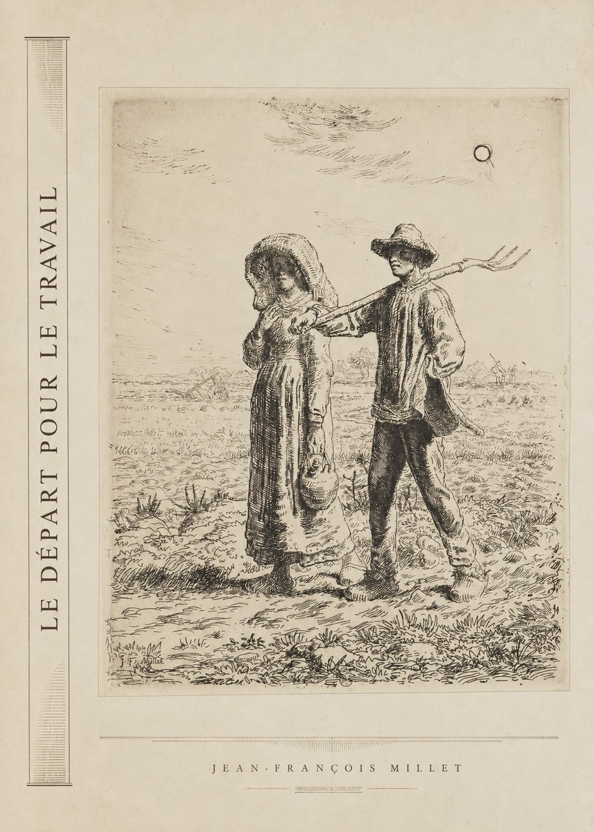 Jean-François Millet Le Départ Pour Le Travail II No2 - Póster