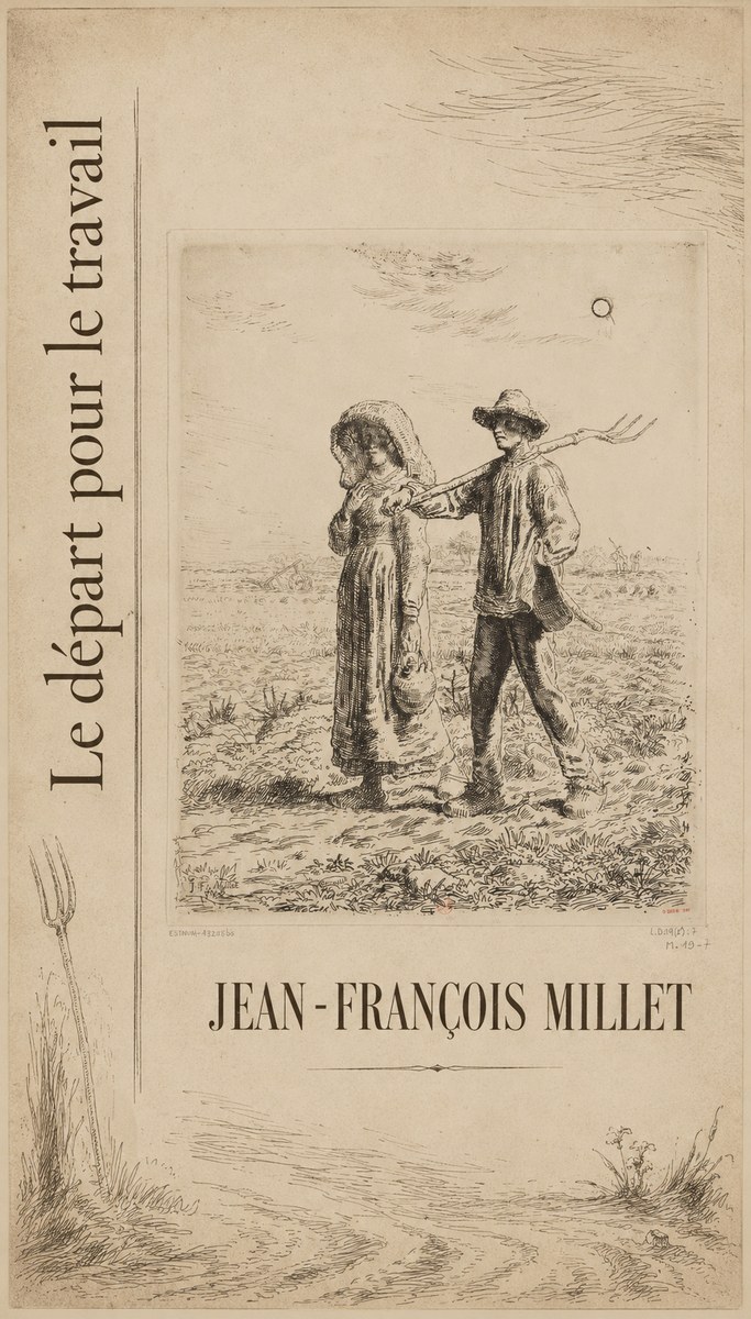 Jean-François Millet Le Départ Pour Le Travail II No5 - Póster