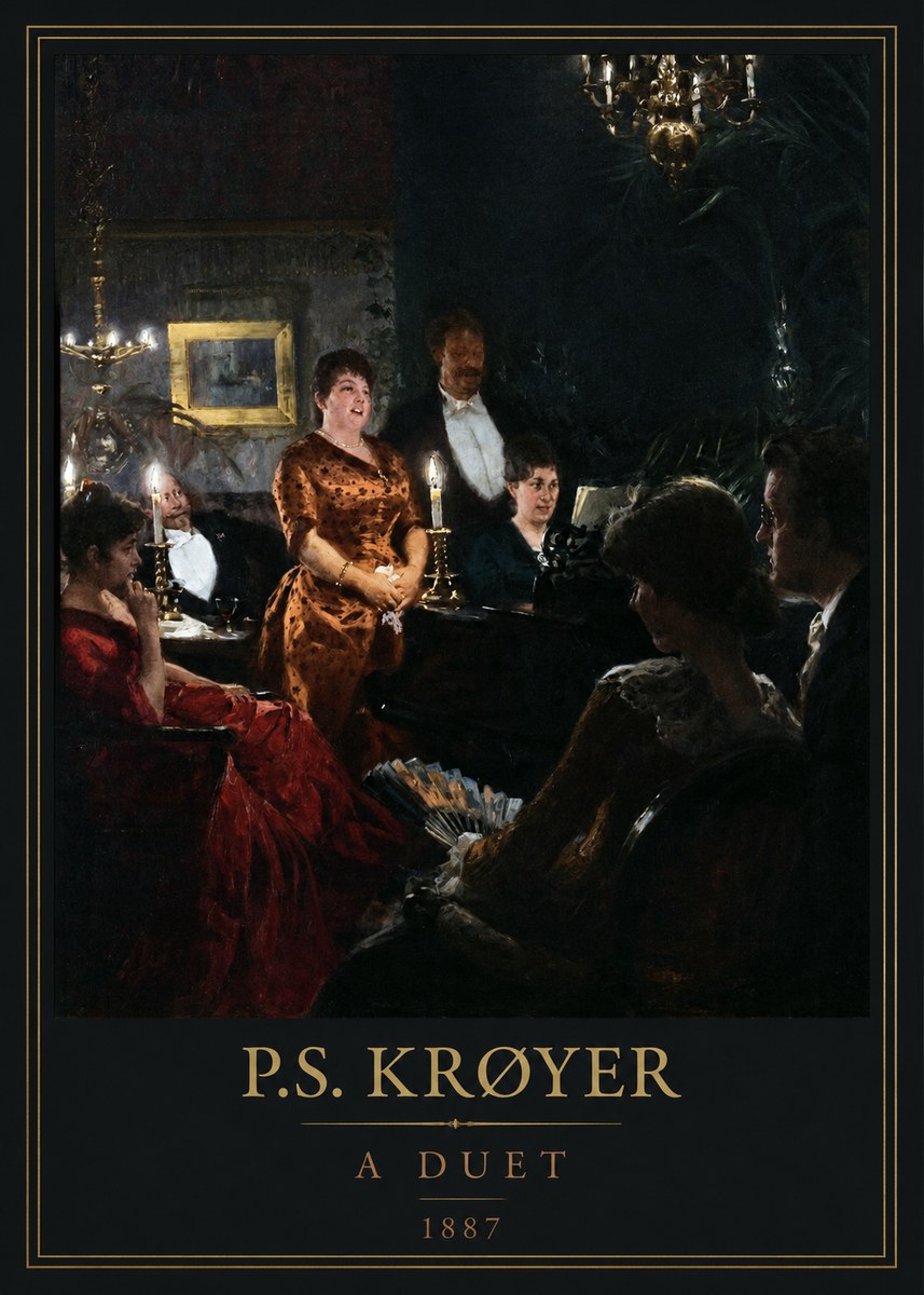 P.S. Krøyer A Duet No5 - Póster