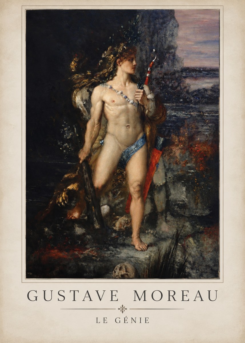Gustave Moreau Saint Sebastian I No5 - Póster