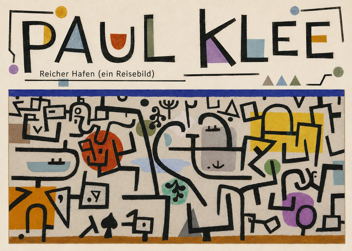 Paul Klee Reicher Hafen (Ein Reisebild) I No6 - Póster