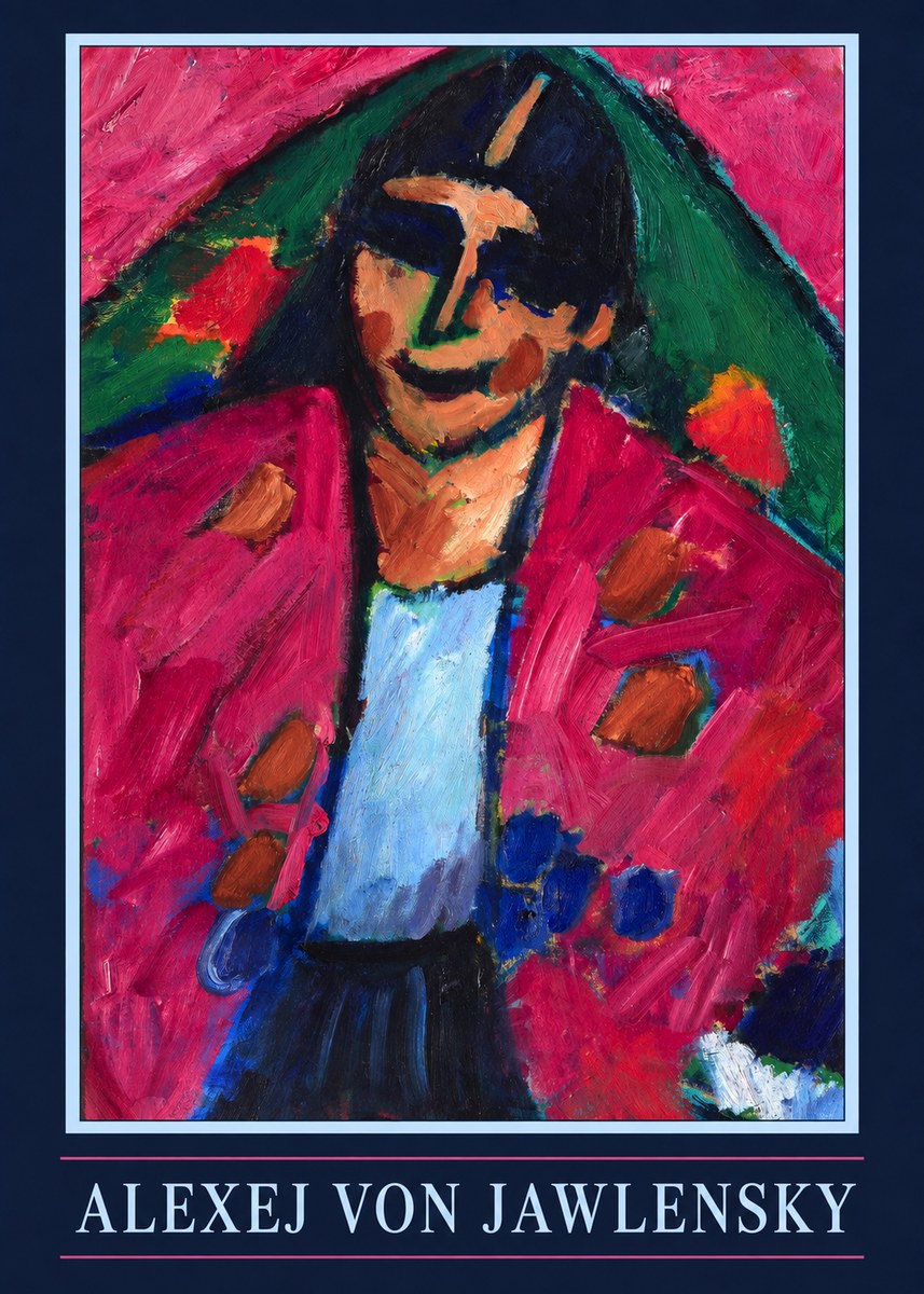 Alexej von Jawlensky Head of a Man No4 - Póster