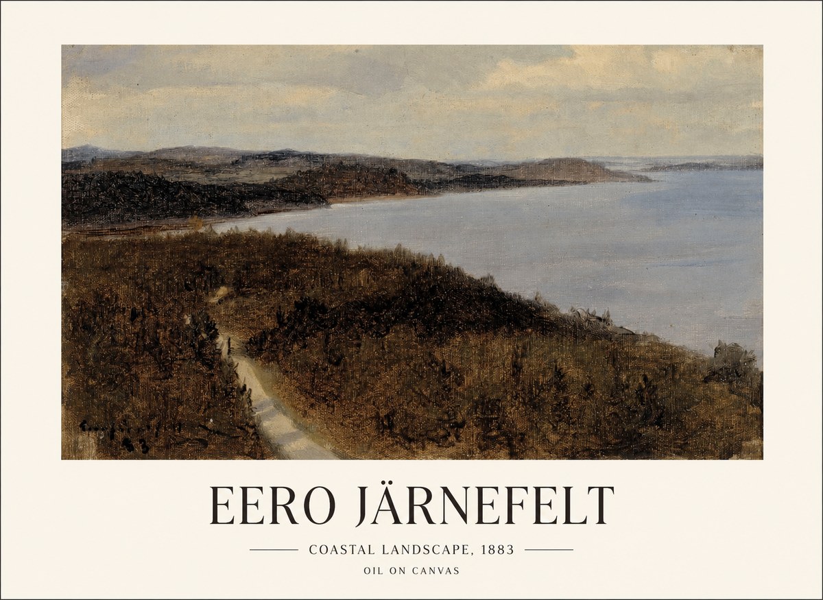 Eero Järnefelt Coastal Landscape, 1883 No1 - Póster