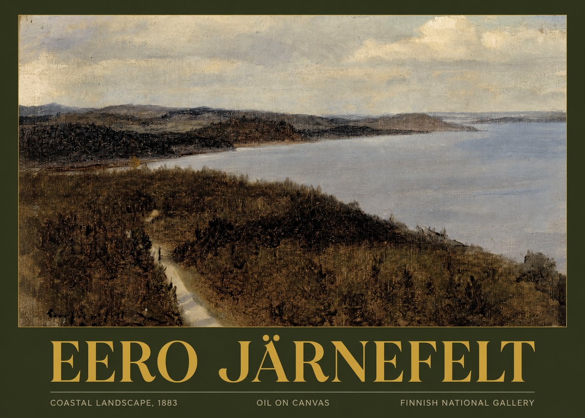 Eero Järnefelt Coastal Landscape, 1883 No2 - Póster