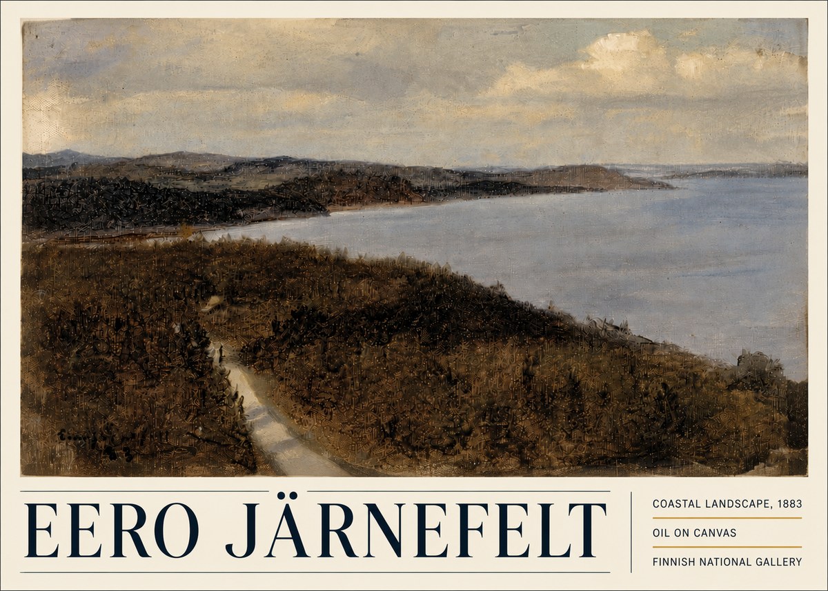 Eero Järnefelt Coastal Landscape, 1883 No5 - Póster