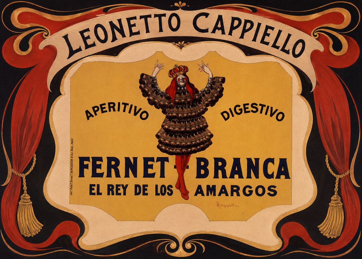 Leonetto Cappiello Fernet Branca No4 - Póster