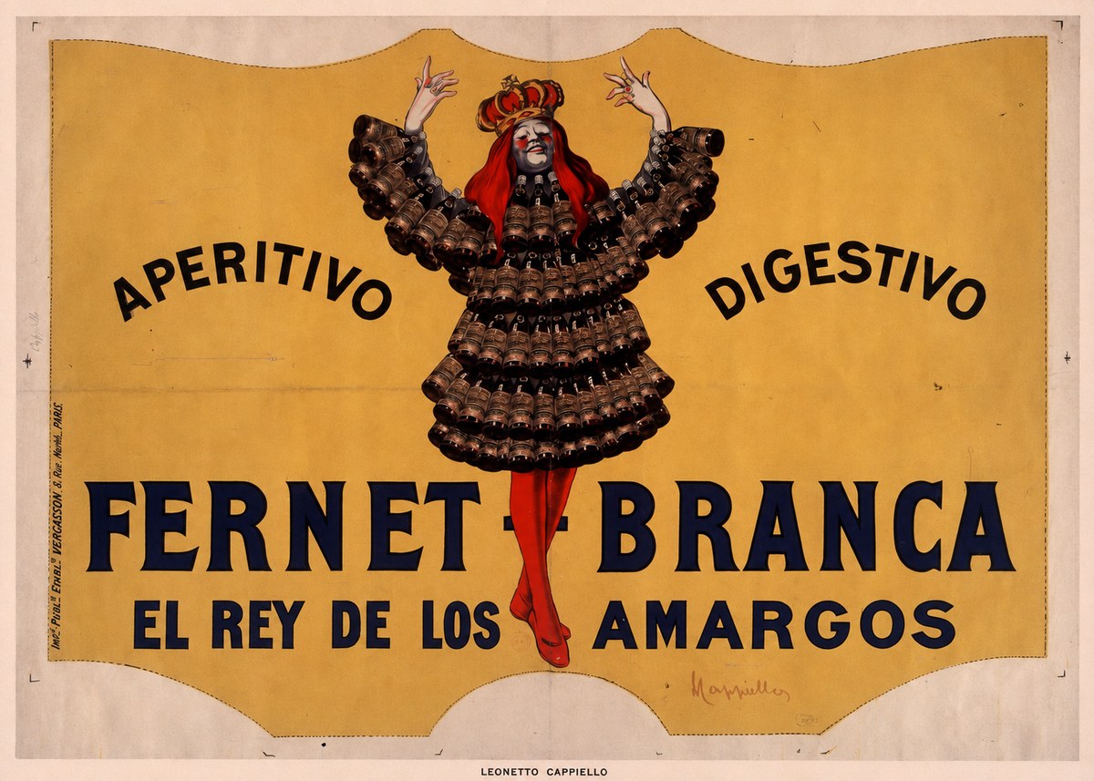 Leonetto Cappiello Fernet Branca No6 - Póster