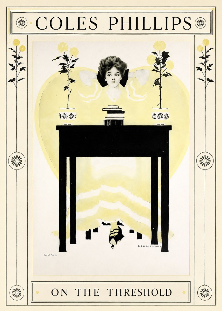 Coles Phillips On the Threshold No1 - Póster