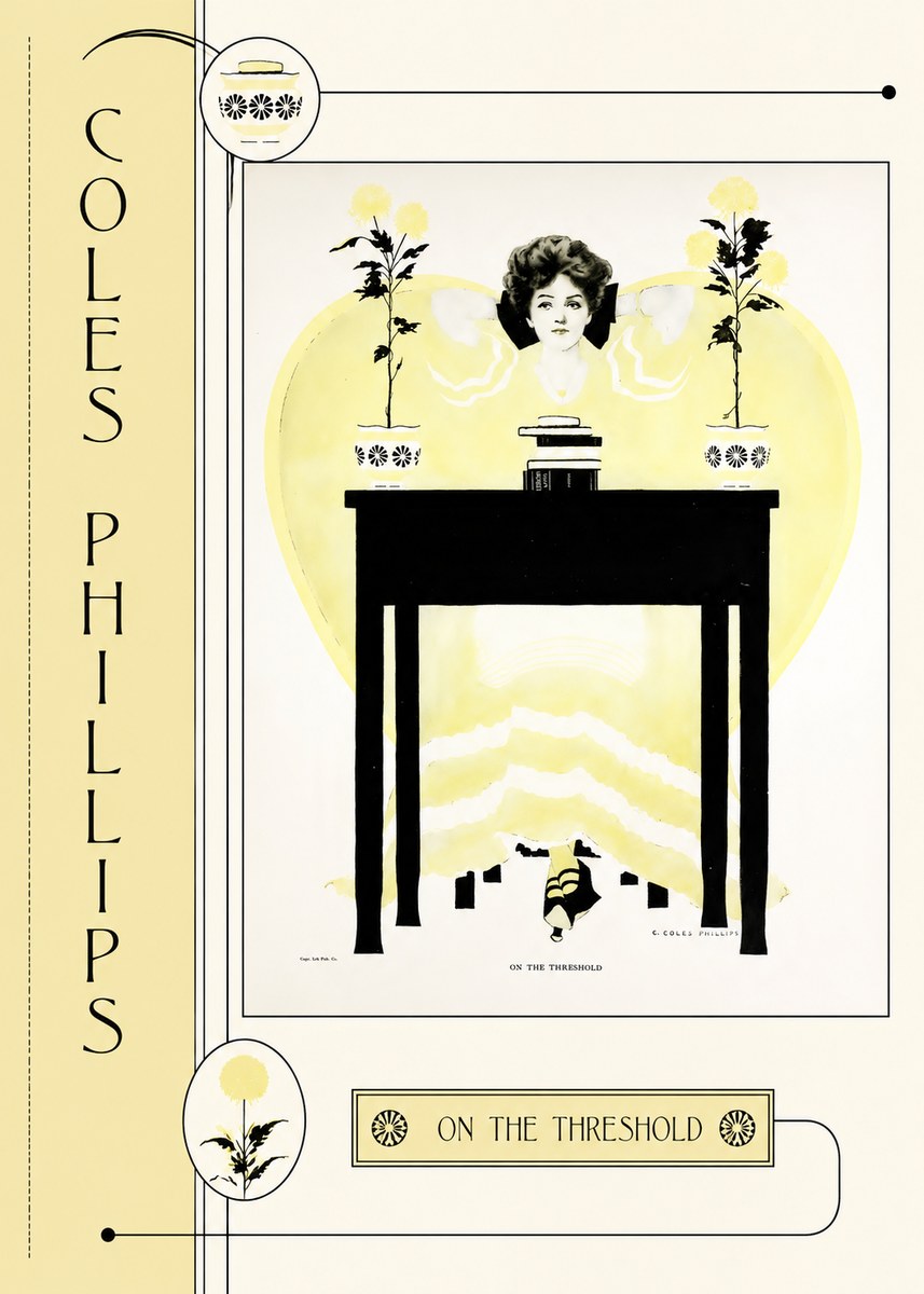 Coles Phillips On the Threshold No2 - Póster