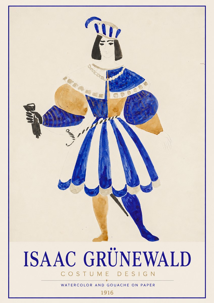 Isaac Grünewald Costume Design III No1 - Póster