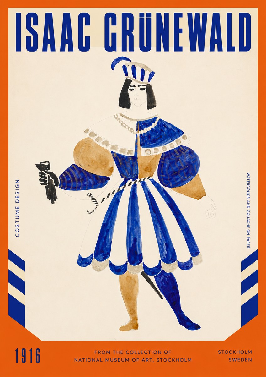 Isaac Grünewald Costume Design III No2 - Póster