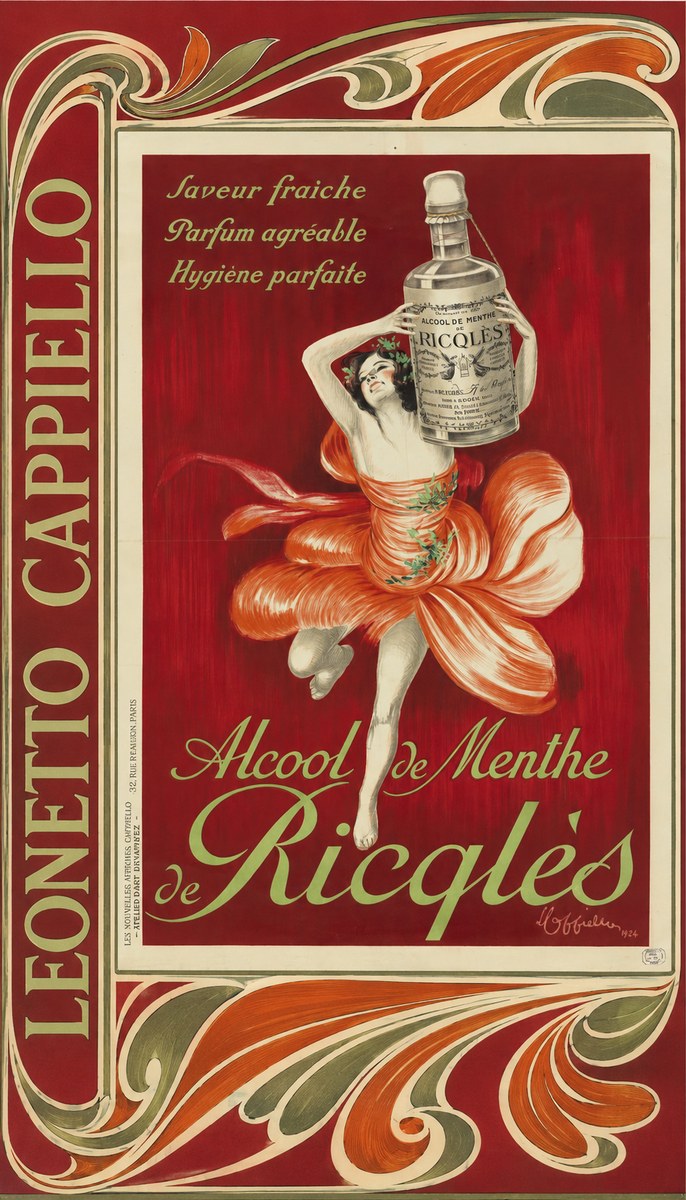 Leonetto Cappiello Alcool De Menthe De Ricqlès I No2 - Póster