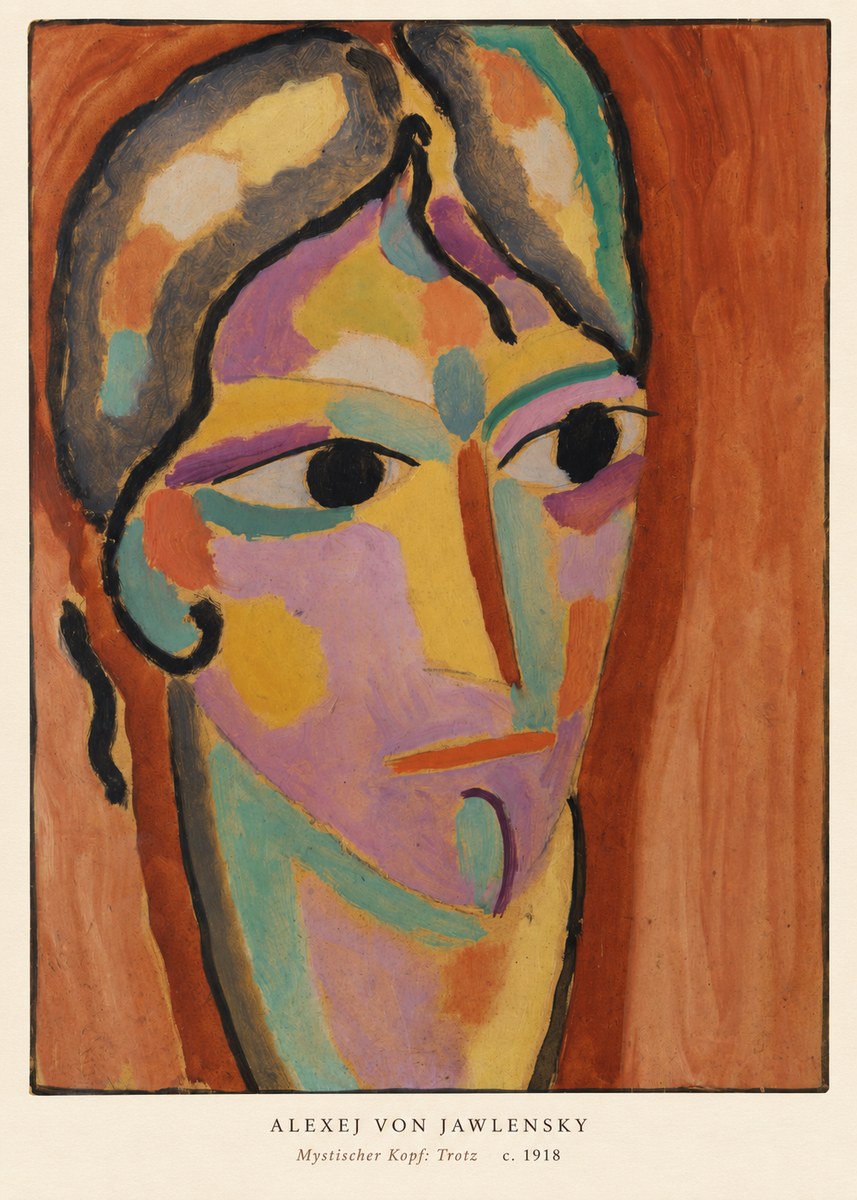 Alexej von Jawlensky Mystischer Kopf: Trotz No5 - Póster