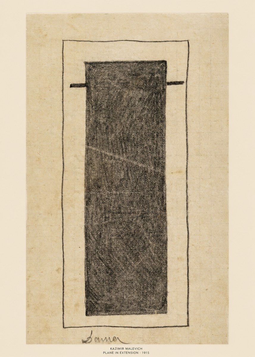 Kazimir Malevich Plane in Extension No5 - Póster