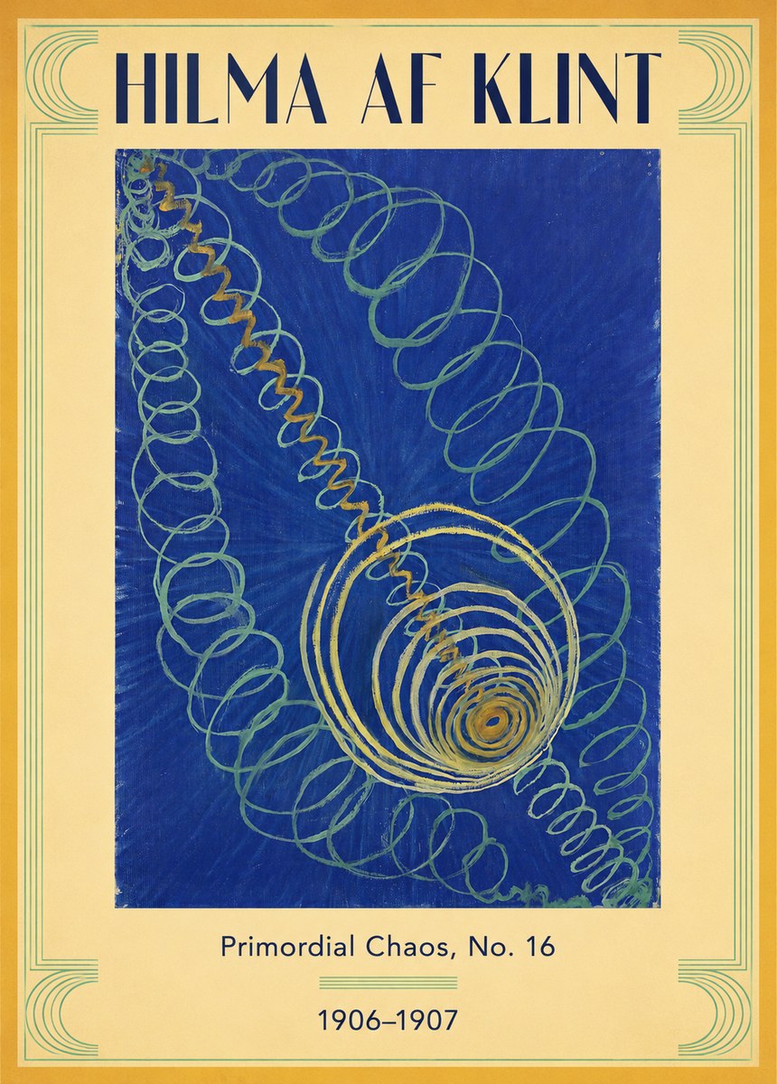 Hilma af Klint Primordial Chaos, No. 16 No3 - Póster