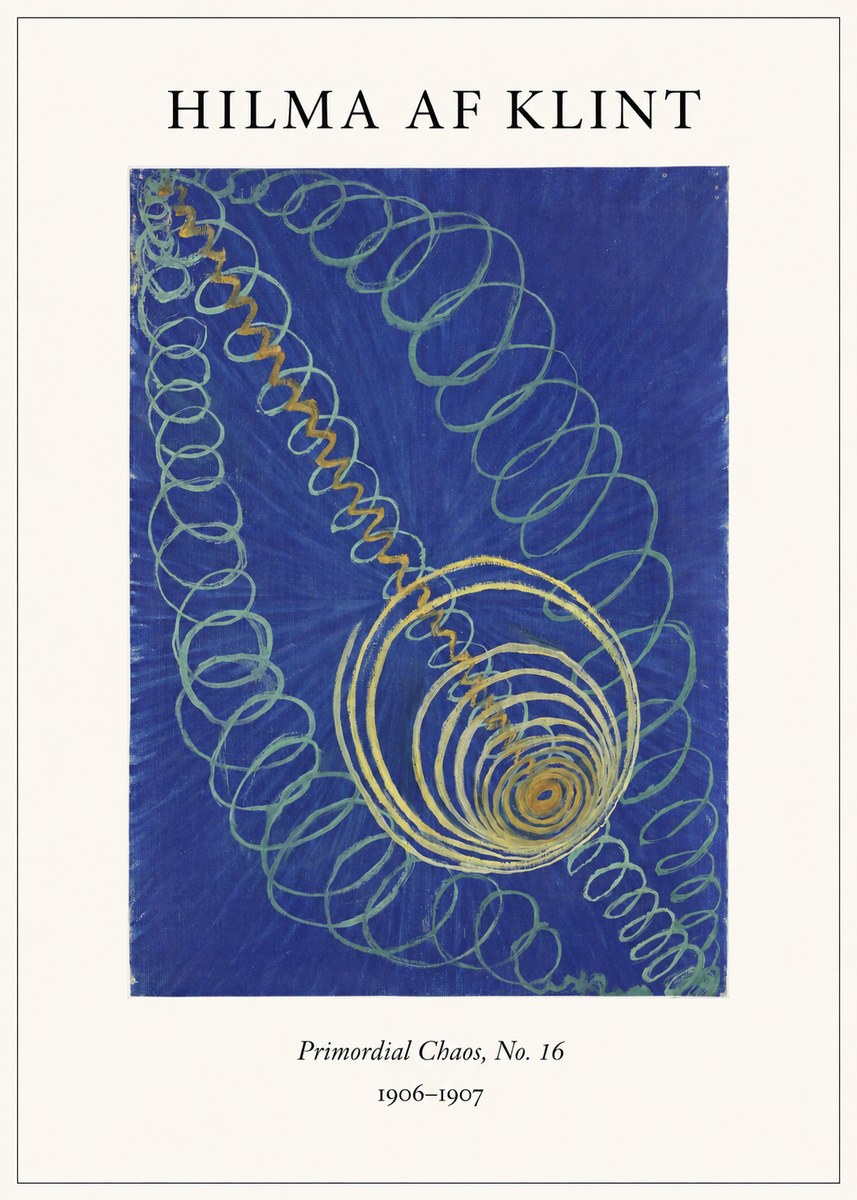 Hilma af Klint Primordial Chaos, No. 16 No4 - Póster
