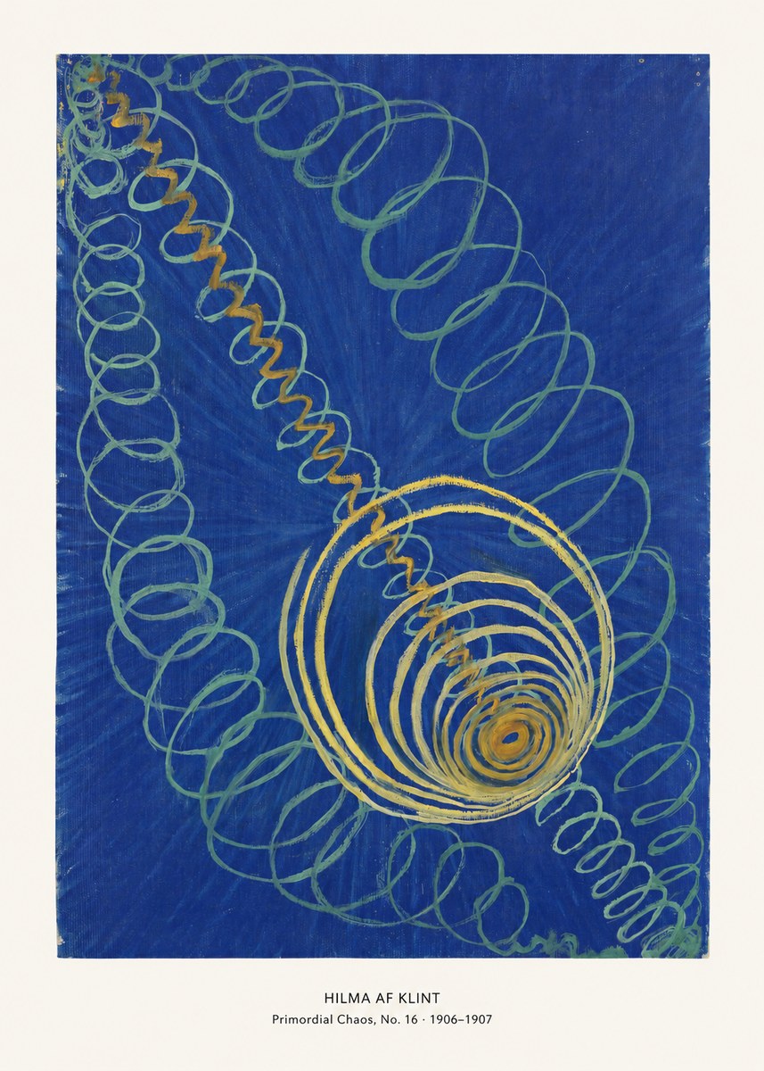 Hilma af Klint Primordial Chaos, No. 16 No6 - Póster