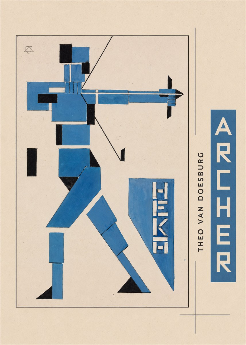 Theo van Doesburg Archer No6 - Póster