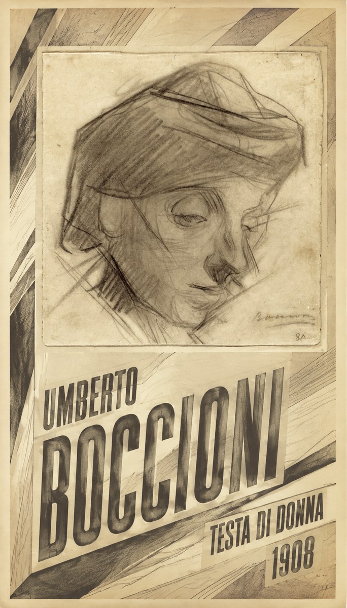 Umberto Boccioni Testa Di Donna No5 - Póster