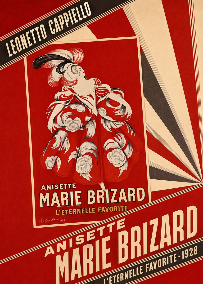 Leonetto Cappiello Anisette Marie Brizard - L'éternelle Favorite No6 - Póster