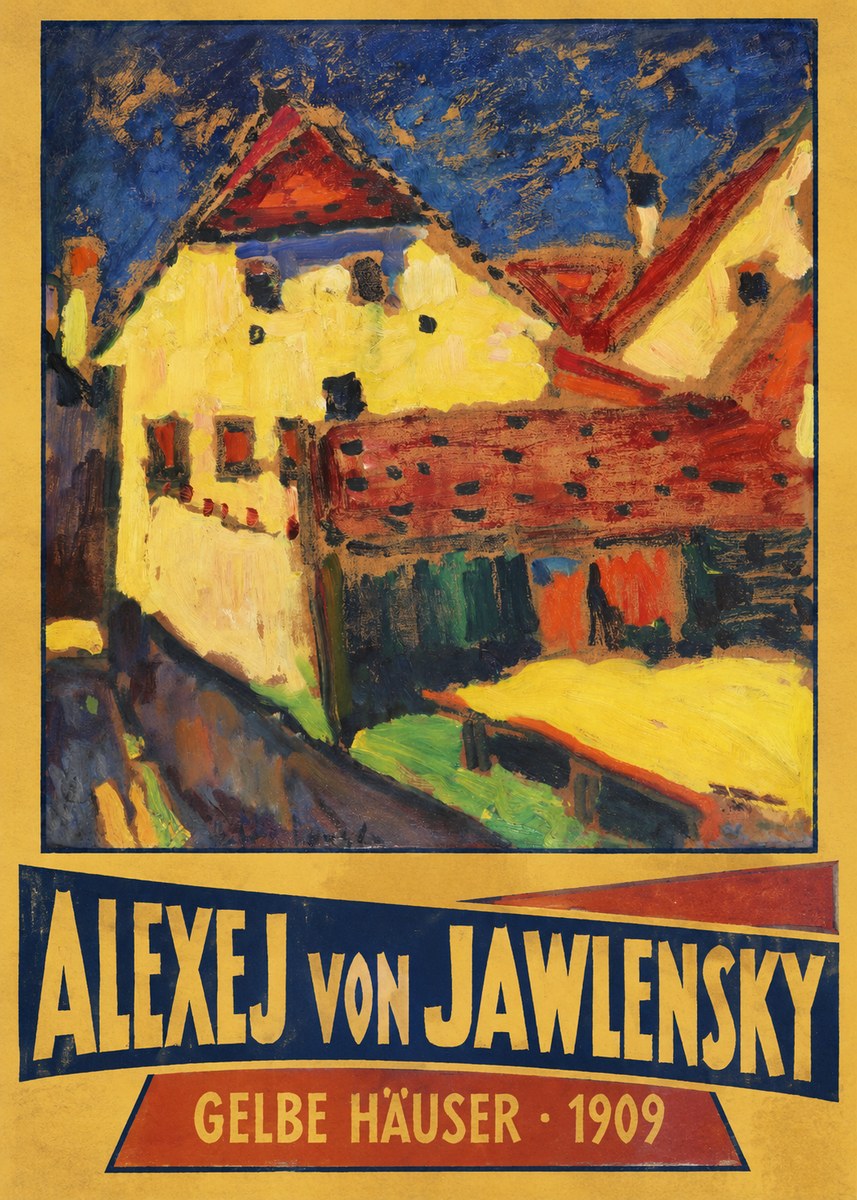 Alexej von Jawlensky Gelbe Häuser No3 - Póster