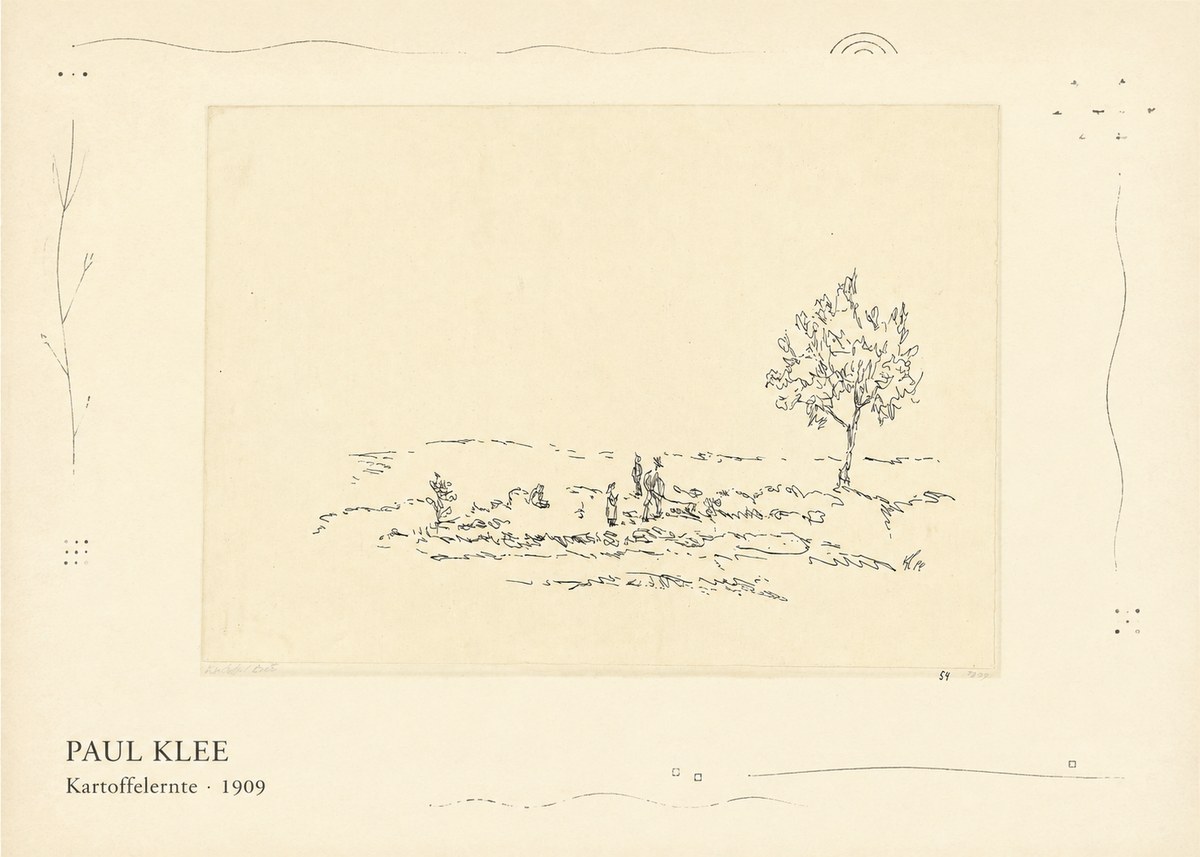 Paul Klee Kartoffelernte · 1909 No3 - Póster