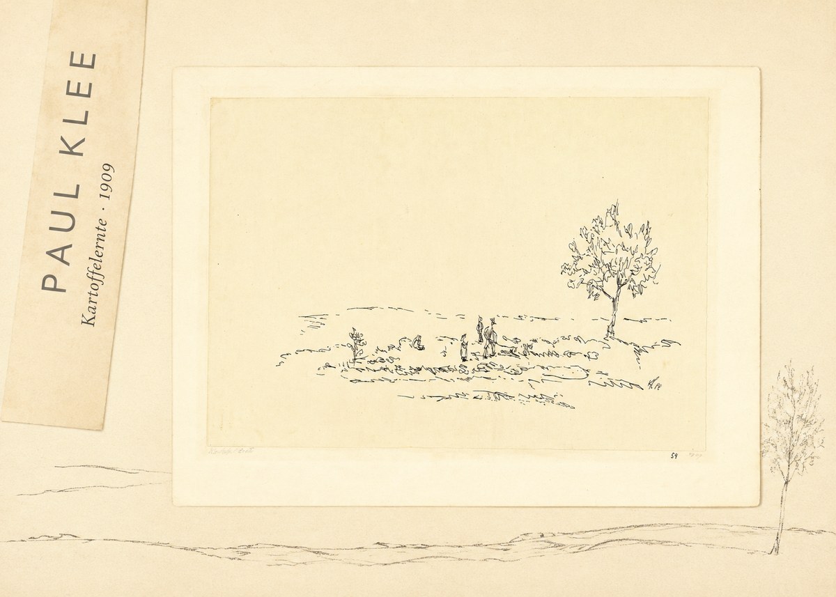 Paul Klee Kartoffelernte · 1909 No5 - Póster