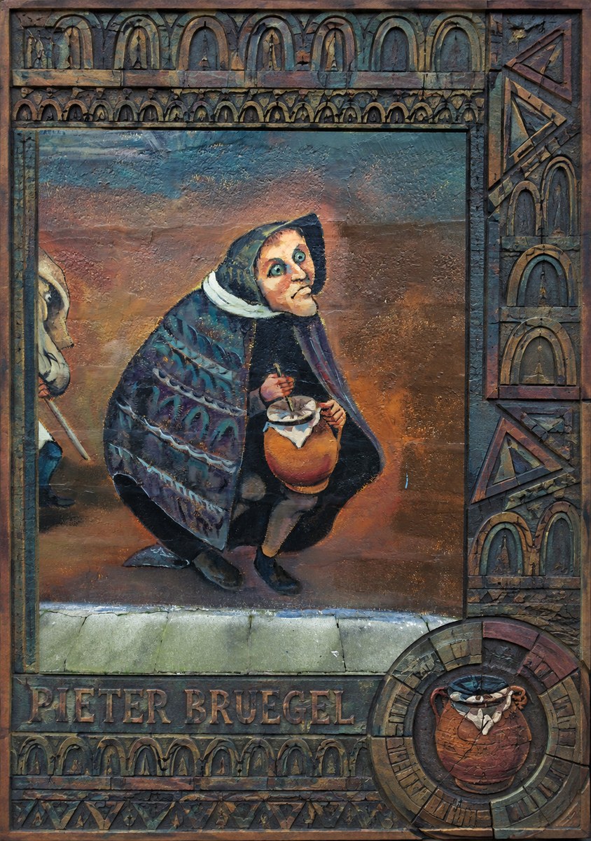 Pieter Bruegel The Beggar Woman with Jug No6 - Póster